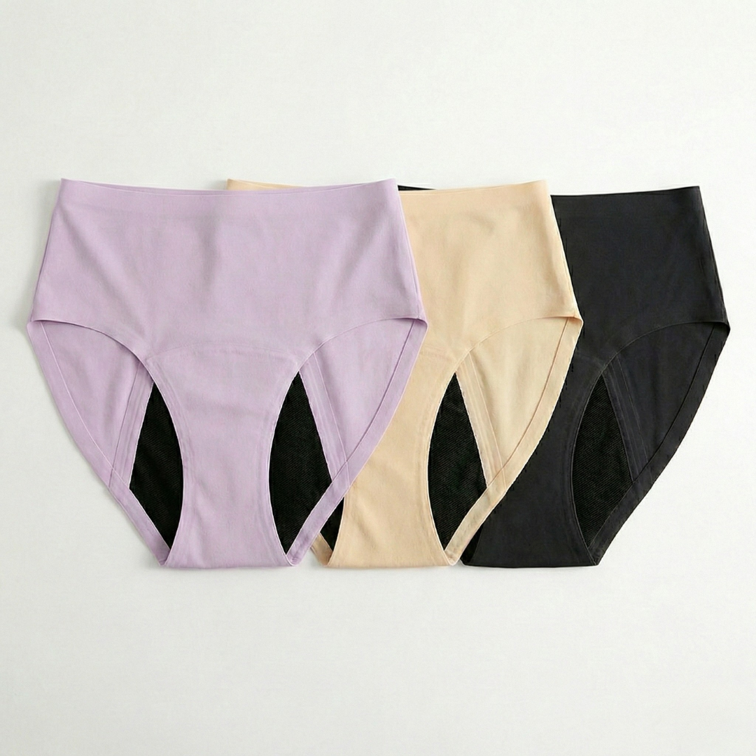 תחתוני ספיגה סימלס – גזרת היי לג | ספיגה מוגברת | מארז 3 יח׳