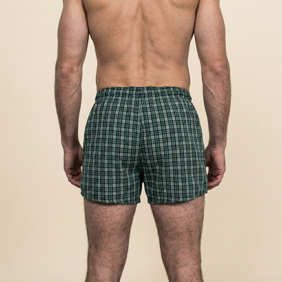 בוקסר משבצות לגברים | ספיגה אולטרה לדליפות שתן