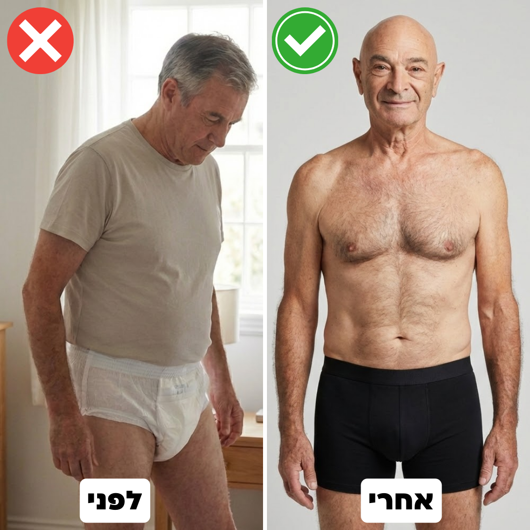 תחתוני בוקסר לגברים | ספיגה אולטרה לדליפות שתן