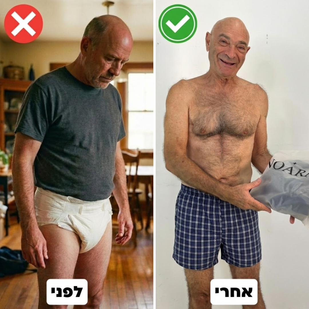 בוקסר משבצות לגברים | ספיגה אולטרה לדליפות שתן