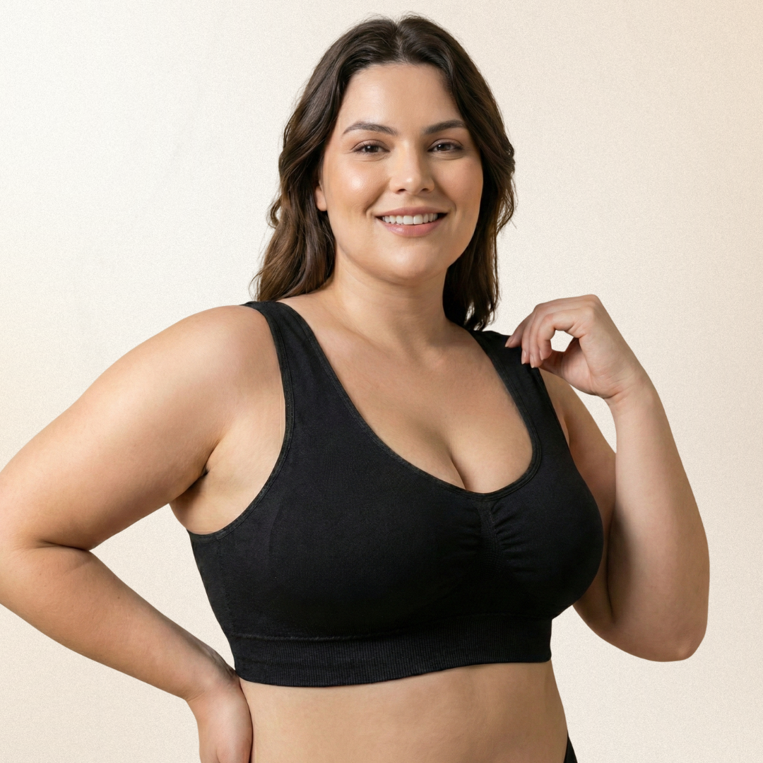 גוזייה תומכת עם כתפיות רחבות וריפוד נשלף (מבצע 1+1)