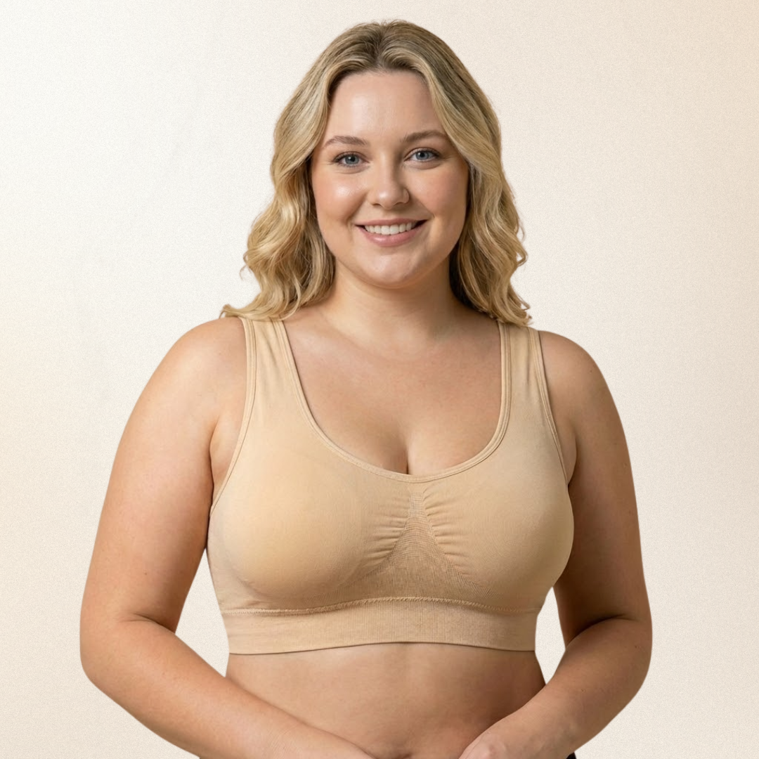 גוזייה תומכת עם כתפיות רחבות וריפוד נשלף (מבצע 1+1)