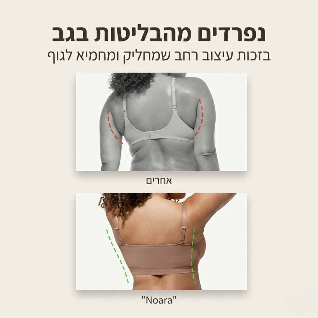 חזיית גוזיה - גזרת סימלס ללא ריפוד וללא ברזלים