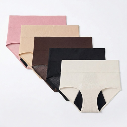 תחתוני ספיגה לנשים – דגם חדשני בגזרה גבוהה (קומפורט פלוס)| מארז 5 יח׳