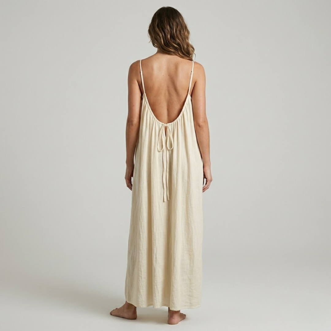 שמלת גב פתוח קלילה ומחמיאה