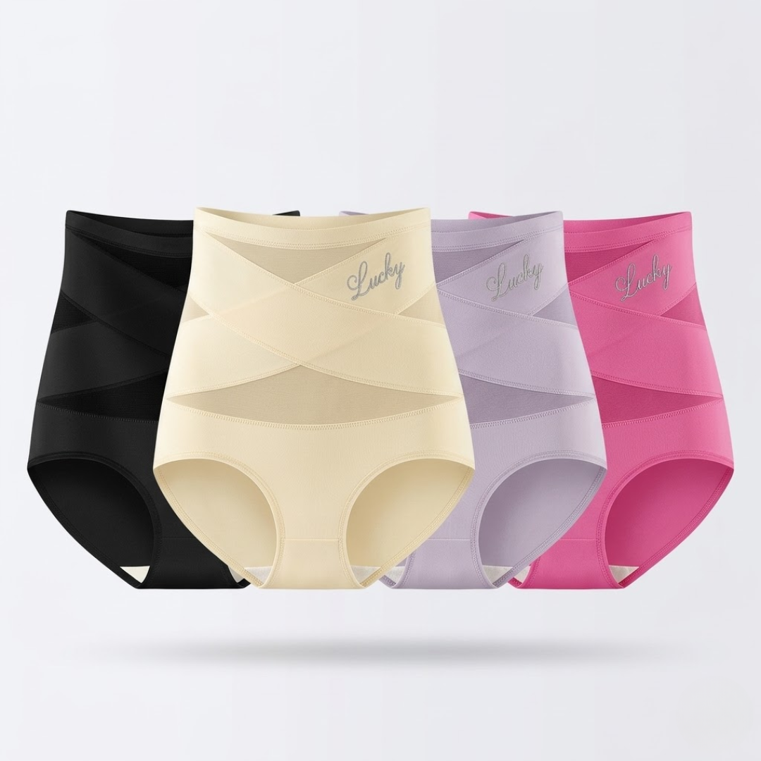 תחתונים מחטבים לנשים (גזרה גבוהה במיוחד) - מארז 4 יח׳
