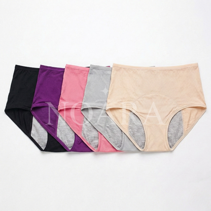 תחתוני ספיגה לנשים – דגם בגזרה בינונית / Mid-Rise | מארז 5 יח׳