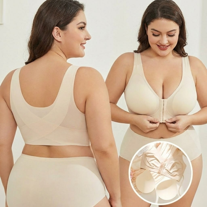 חזייה עם סגירה קדמית | ריפוד עדין ונשלף (ללא ברזלים)