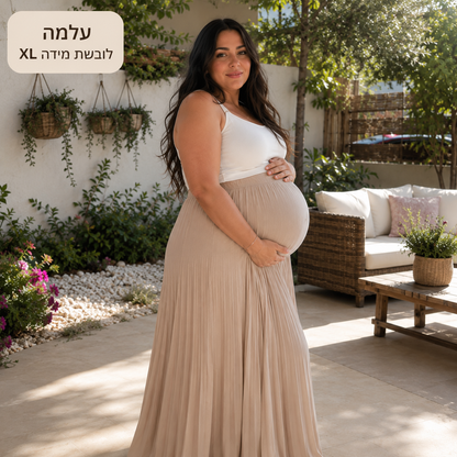 מכנס הריון תומך ומחטב לעיצוב הבטן