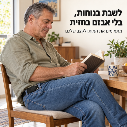 המחשת ישיבה ללא אבזם קדמי